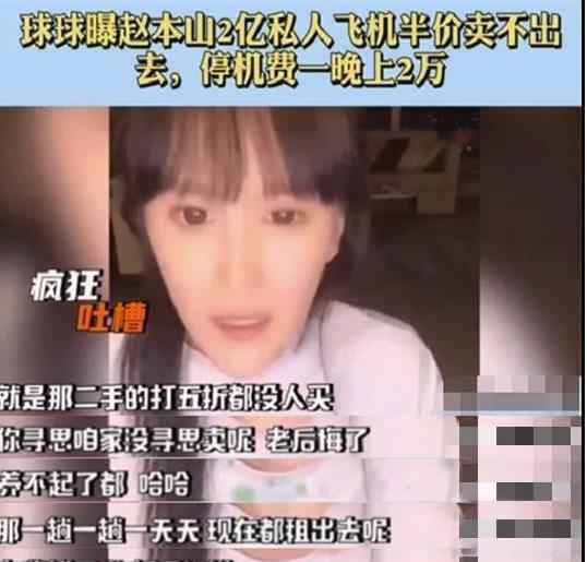 赵本山女儿吐槽自家私人飞机