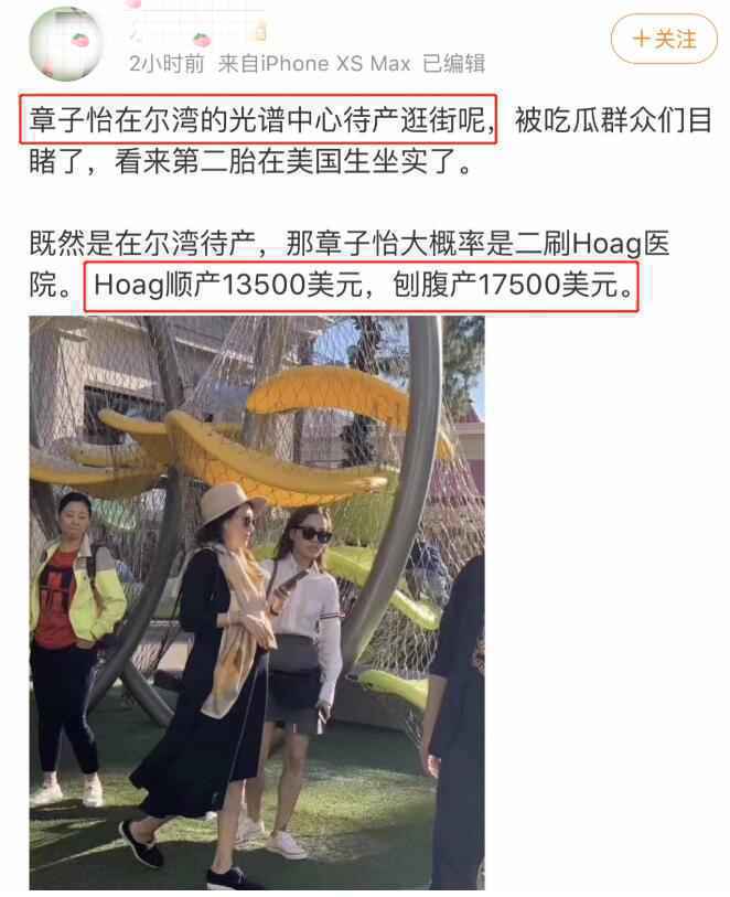 章子怡美国待产